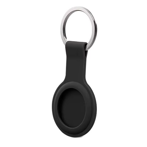 Black AirTag holder offering secure protection and reliable mounting for GPS tracking devices
