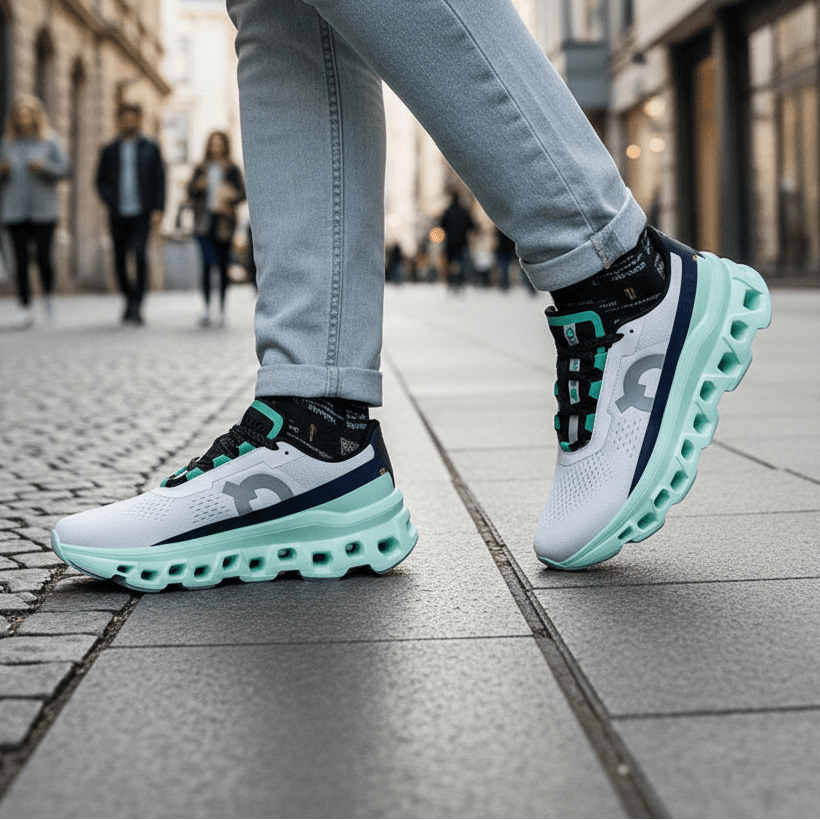 SKYLACE featherweight mesh sports trainers displayed in all available colour options