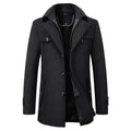 Andrew waterproof winter business coat displayed in full view showing tailored design and quality construction