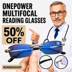 Intelligent auto-focus glasses supplied with complimentary leather case and 500ml lens cleaning solution
