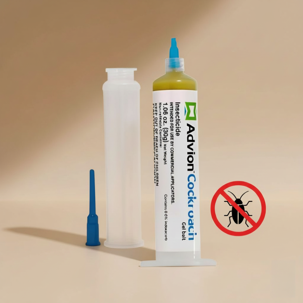 Indoor cockroach gel bait syringe with 30 g applicator for effective pest elimination