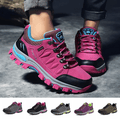Women's waterproof hiking shoes with quick-adjust lacing system in multiple colours