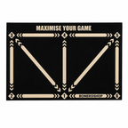 Football Pro Training Mat laid out on floor showing training zones and patterns