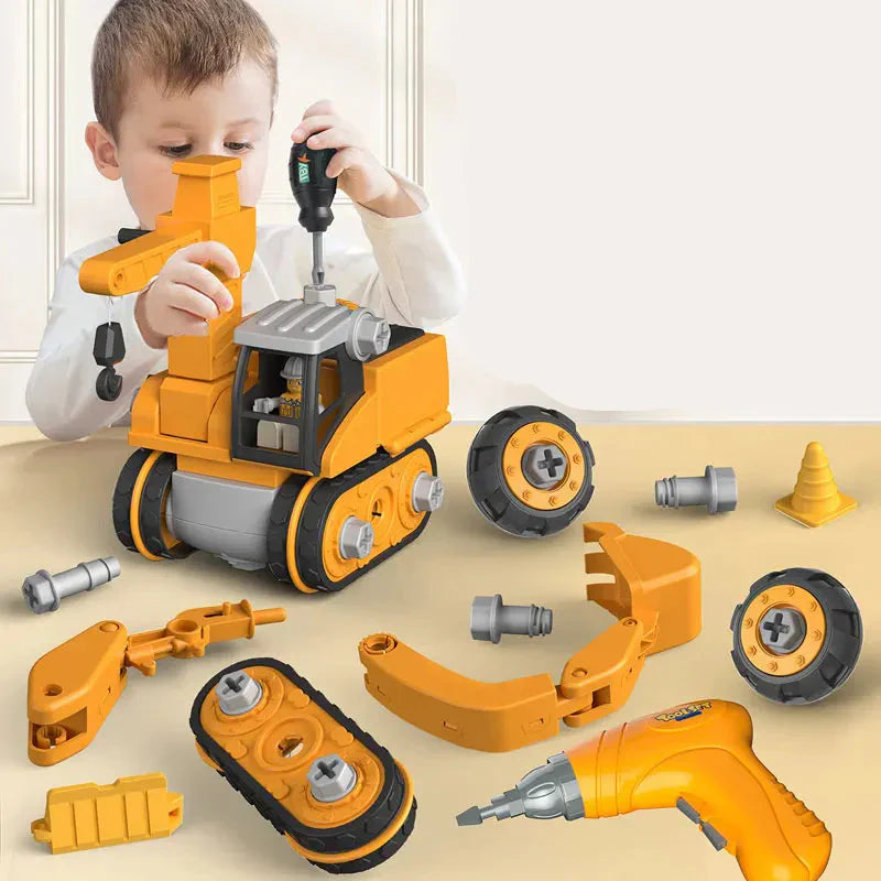 Master Builder Engineer Set Montessori construction toy with colourful pieces and tools for children