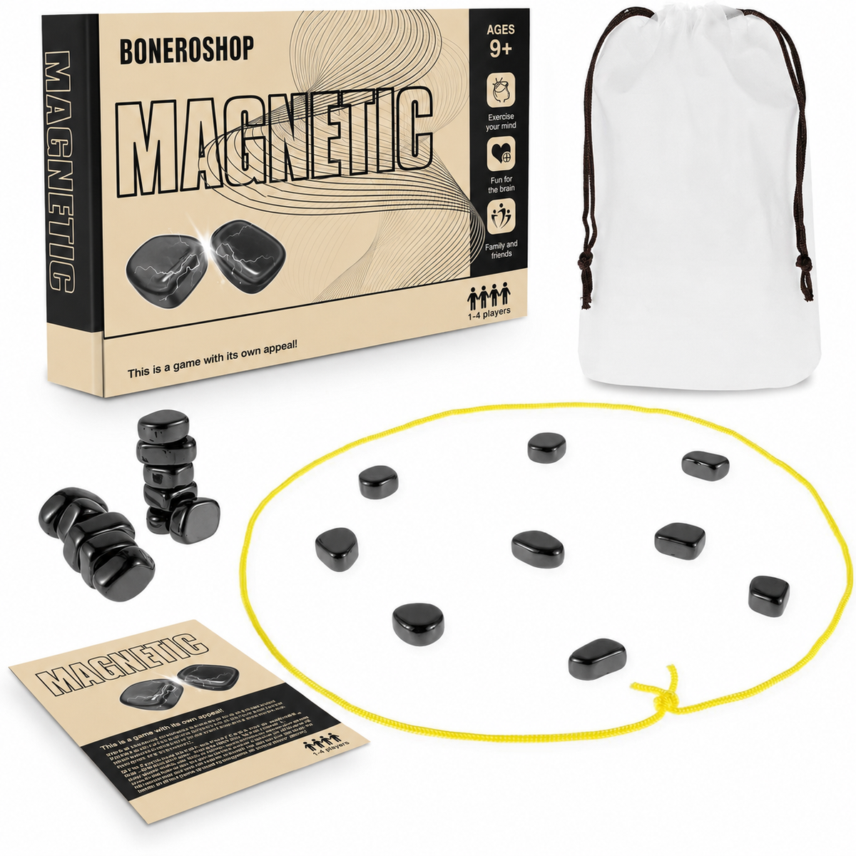 ChessMag magnetic chess set with pieces securely positioned on board