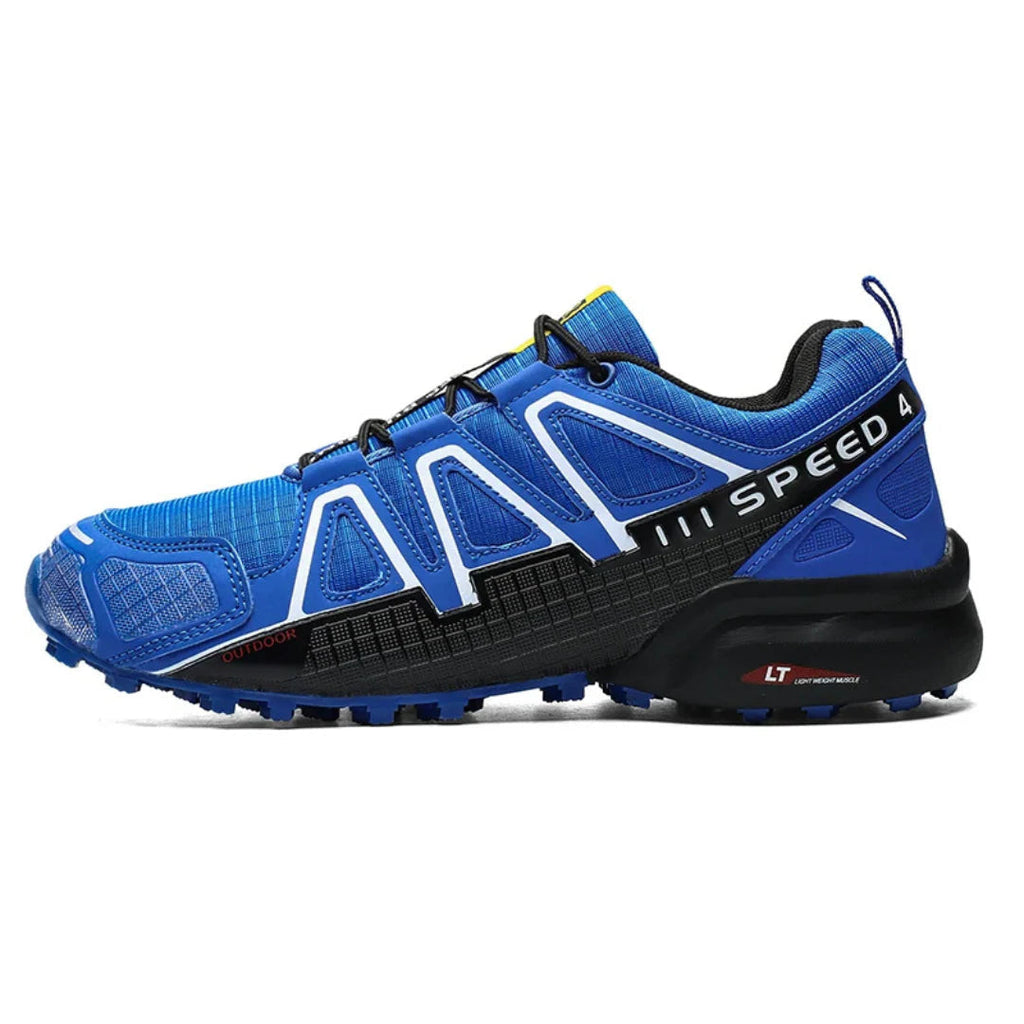 SpeedCross IV trainers with aggressive deep-lugged outsole for superior traction on challenging surfaces.