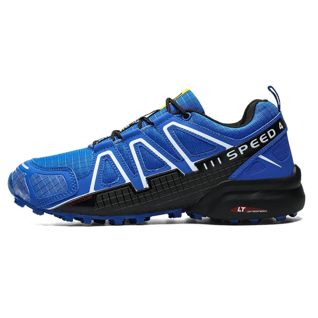SpeedCross IV trainers with aggressive deep-lugged outsole for superior traction on challenging surfaces.