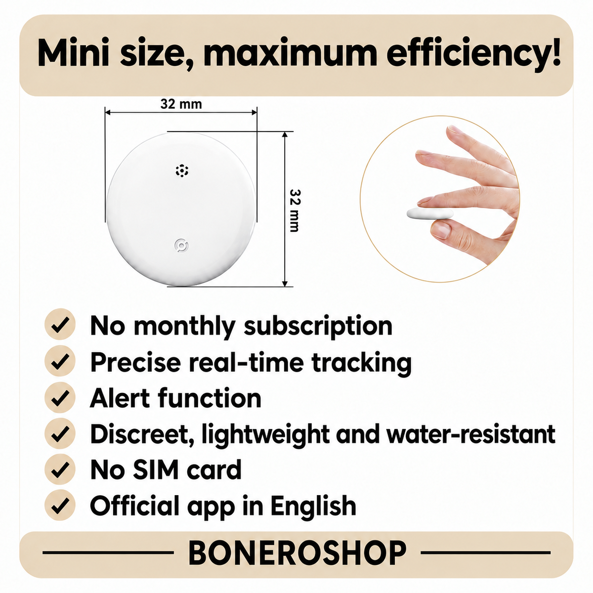 Subscription-Free GPS Pet Tracker – Worldwide Location Monitoring via Apple & Android Find My