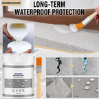 WaterPro sealant being applied to bathroom tiles demonstrating easy application on ceramic surfaces