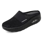 Close-up view of OrthoAir ergonomic sole with reinforced plantar support and cushioning technology