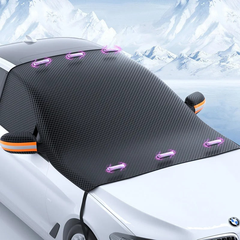 IceCover™ car cover protecting a vehicle from snow and ice throughout all seasons