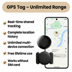 GPS Tracker for Elderly – No Monthly Fees – Works with iPhone & Android