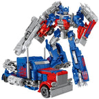 Optimus Bumblebee transforming action figure toy showing transformation feature