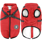 Waterproof and windproof winter dog coat with full body coverage