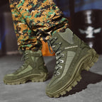 Military combat boots anti-slip TPR sole with shock absorption technology
