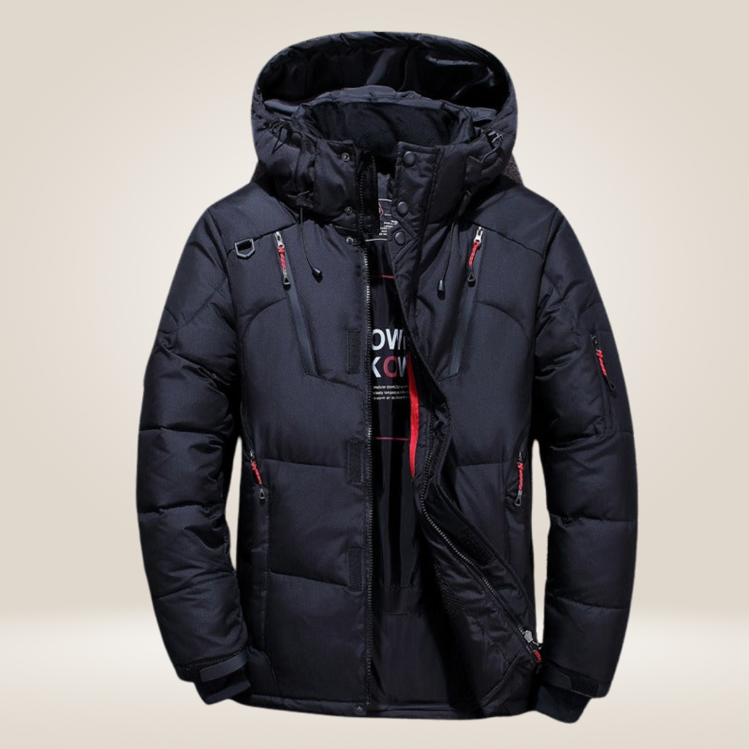 Close-up of Nordfall Winter Parka fleece lining showing soft, warm interior fabric.
