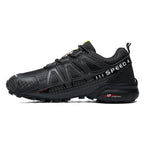 SpeedCross IV trainers showing reinforced protective toe cap and ergonomic heel counter design.
