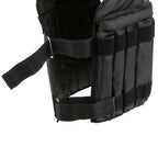 Person doing weighted pull-ups with military vest for back strength training at home
