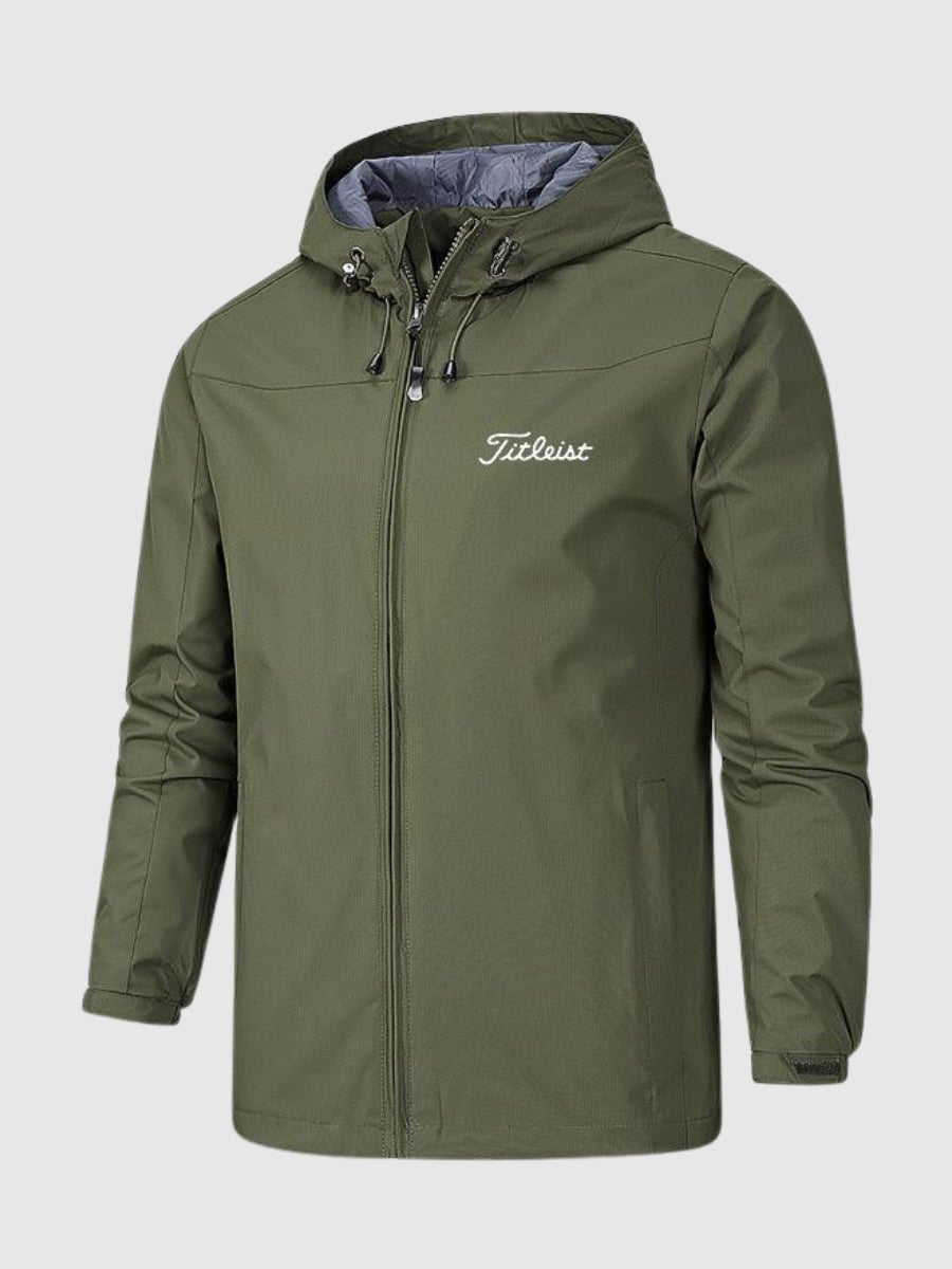 Titleist waterproof jacket regular fit design with long sleeves for all-season wear