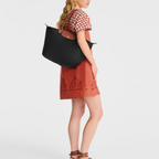 Longchanp Le Pliage tote bag with leather handles and zip closure detail