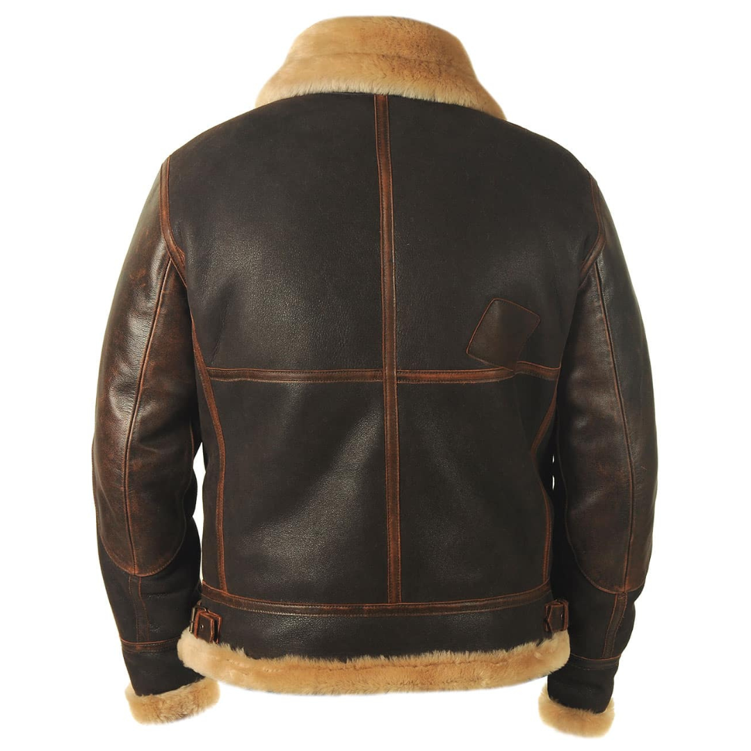 Men's bomber jacket showing diagonal zip pockets