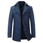 Andrew winter coat styled for business casual wear demonstrating versatile design