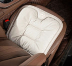 Side view of the Velario car cushion highlighting lumbar support and pressure-relieving shape.