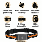 No-Subscription GPS Pet Collar – Real-Time Location Tracking with Global Range