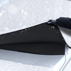 IceCover™ Magnetic Anti-Snow Car Cover being easily fitted to a windscreen with integrated magnets