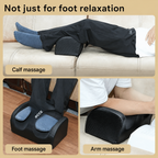 3D Shiatsu foot massager versatile use on calves, showing adjustable positioning