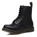 Side view of classic Martin boots highlighting durable construction and premium materials