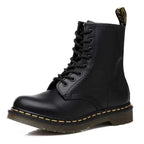 Side view of classic Martin boots highlighting durable construction and premium materials
