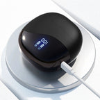 Smart translation earbuds charging case with LED battery display