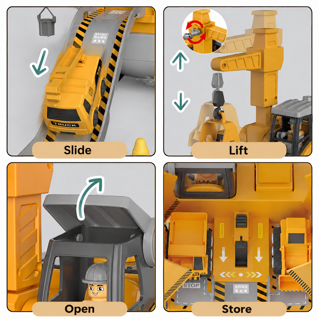 Master Builder Engineer Set – Montessori Construction Toys for Beginners – Meccano-Style Building Sets