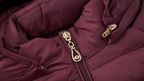 Lightweight puffer jacket for women displayed in beige colour