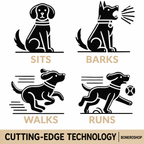 Lifelike Interactive Robot Dog Toy responding to touch with tail wagging motion