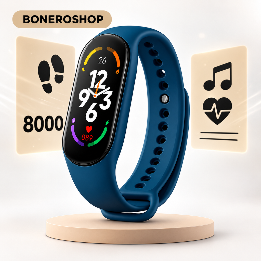 Children's fitness GPS watch displaying step counter and activity tracking on bright screen