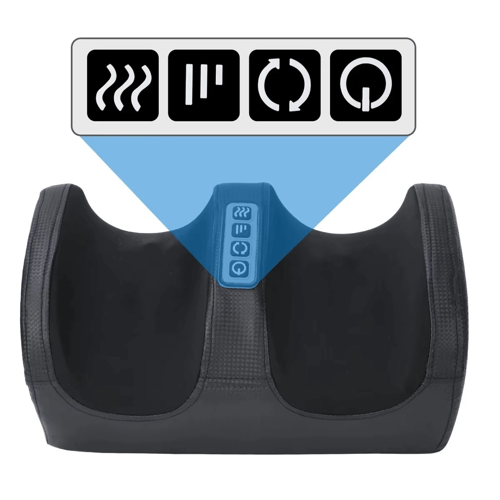 3D Shiatsu electric foot massager compact design in rose gold colour option