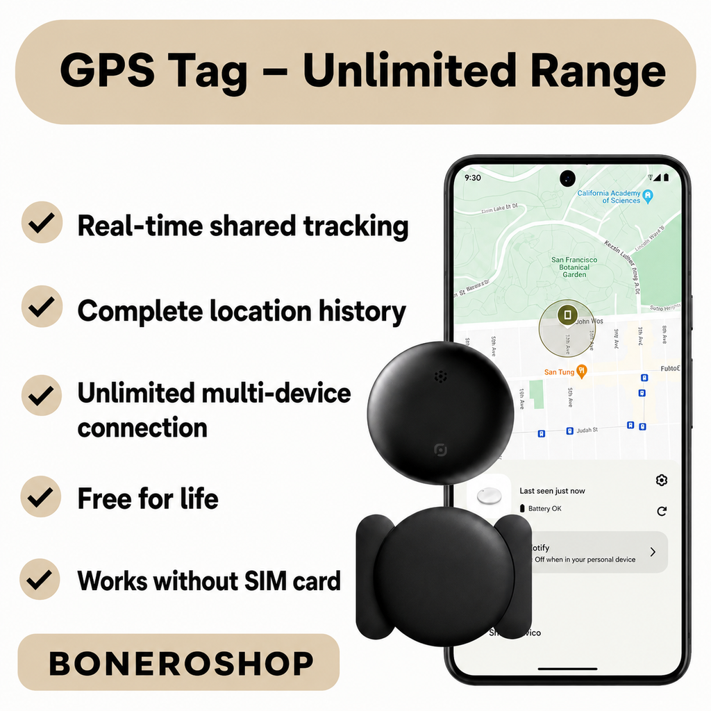 GPS pet tracker being used outdoors to monitor pet location in real time with configurable boundary zone notifications.