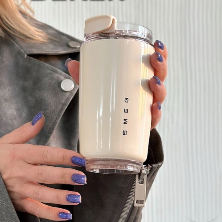 LuxeTherm reusable thermal cup in stylish colour finishes for hot and cold beverages