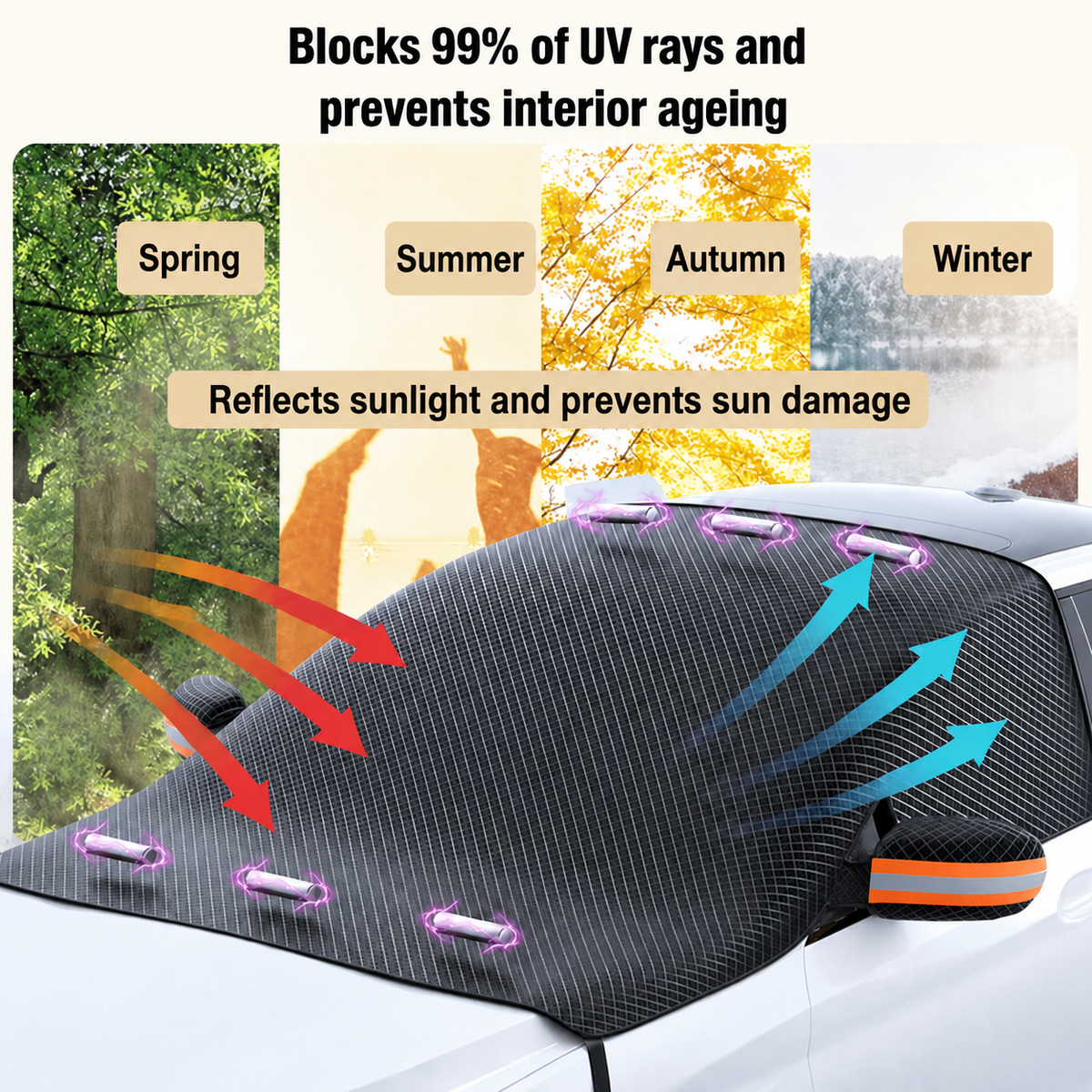 IceCover™ - Magnetic Anti-Snow Car Cover