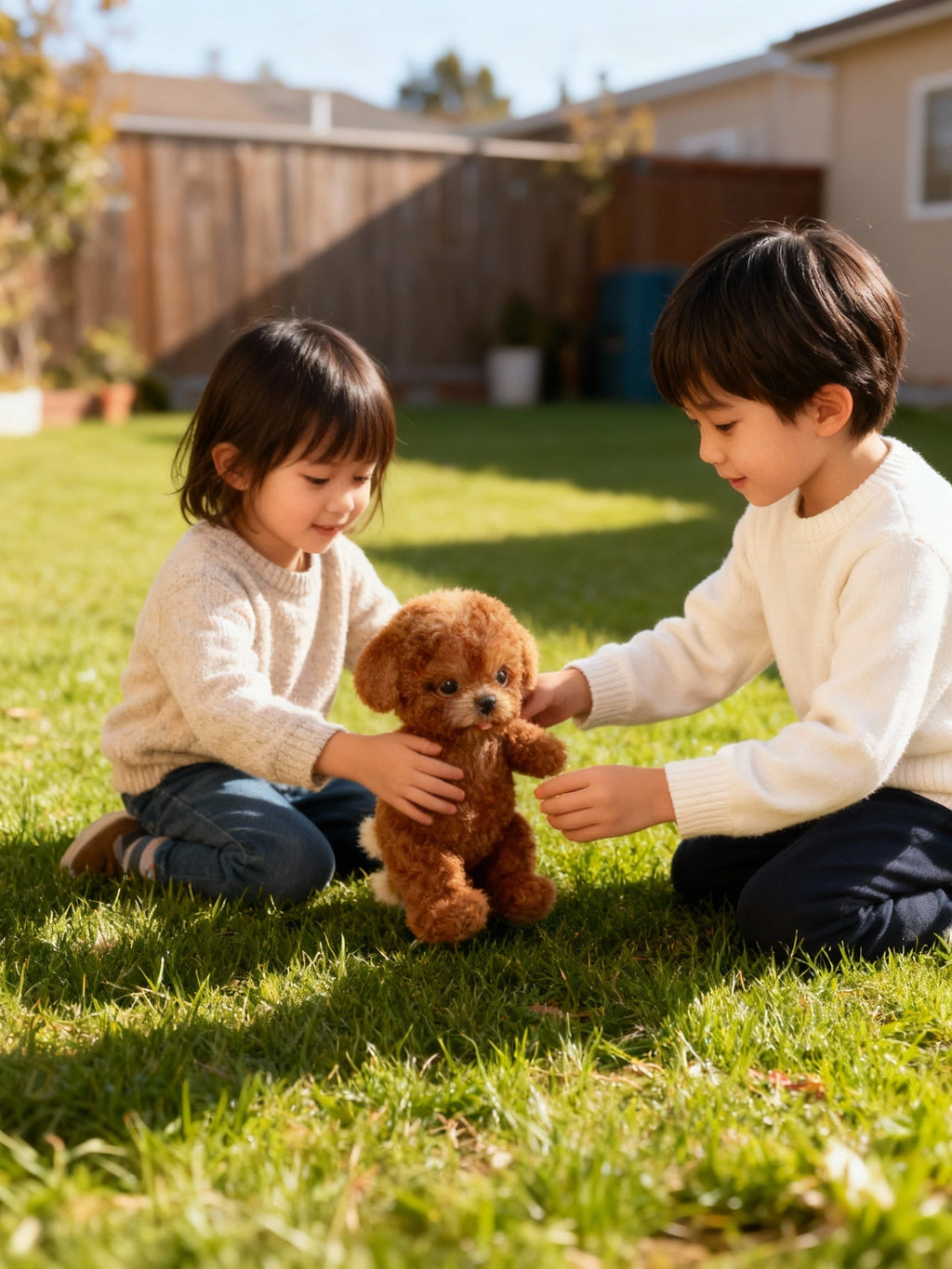 Nicoo Interactive Plush Puppy responding to touch and sound
