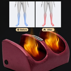 3D Shiatsu foot massager infrared heat function illustration with temperature control