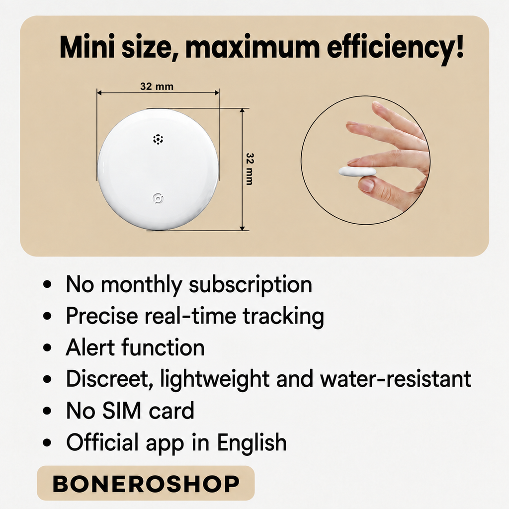 Children's GPS Tracker – No Monthly Fees – Works with Apple Find My & Android Find My Device