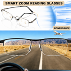 Side profile of German Progressive Reading Glasses displaying sleek, refined frame architecture.