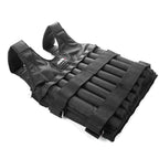 Side view of 20kg weighted vest demonstrating comfortable fit and freedom of movement