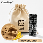 ChessMag magnetic chess set being used during a family game session