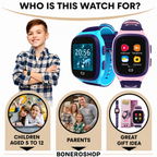 GPS tracking interface on parent's smartphone displaying child's live location.