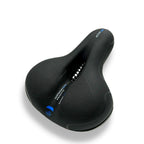 CLOUDCOMFORT PRO bicycle saddle detail showing weather-resistant materials and quality construction.