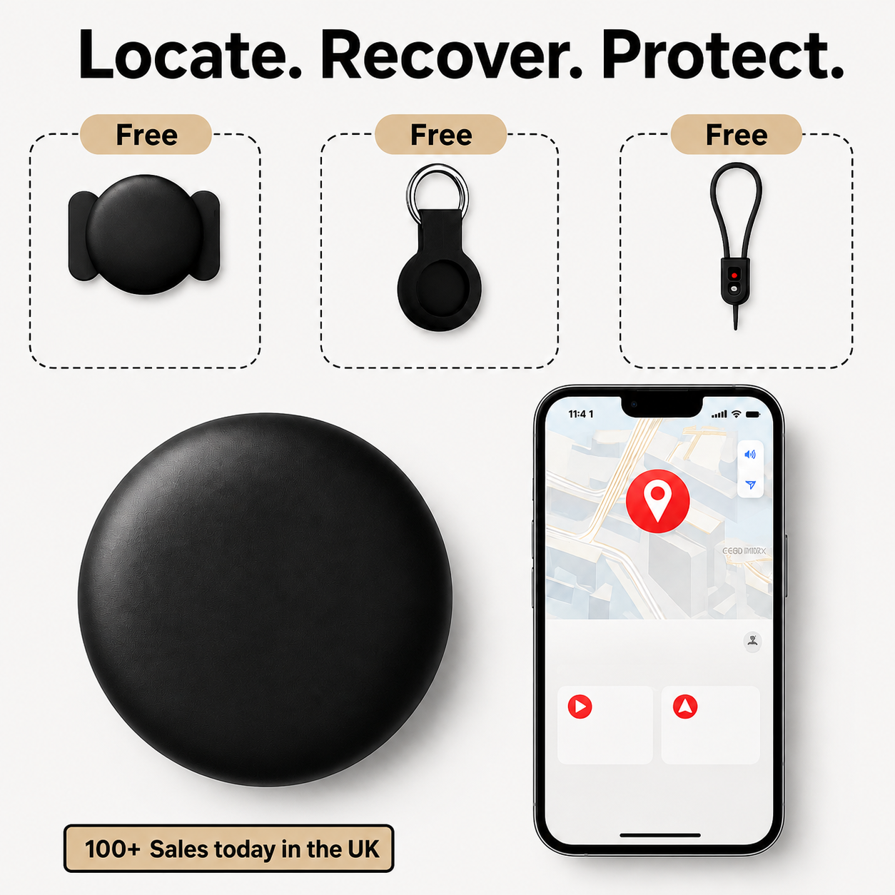 GPS tracker for bicycle in operation delivering constant peace of mind with instant motion alerts and global tracking